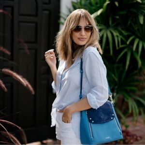 Henri Bendel Blue shoulder bag/ Backpack